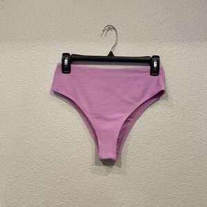 Billabong purple ribbed high waisted cheeky bikini bottoms
